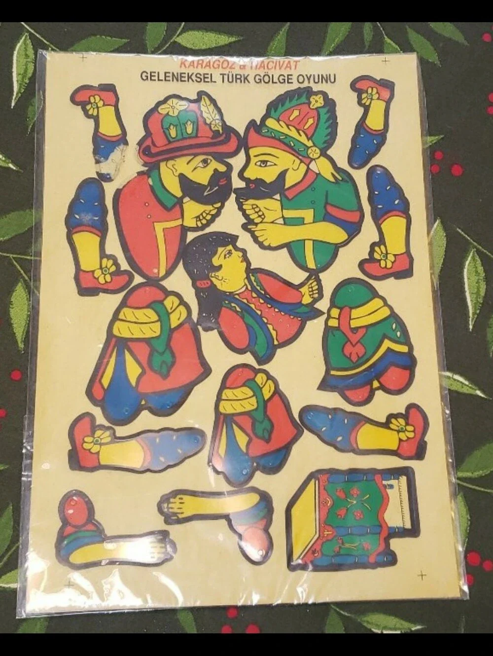 Vintage Karagöz & Hacivat Punch Out Shadow Puppets